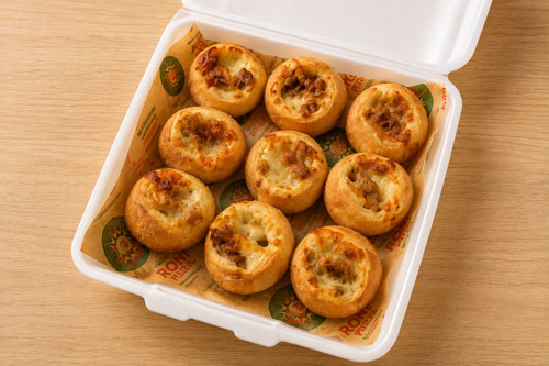 Pizza brötchen (Döner mit kase)